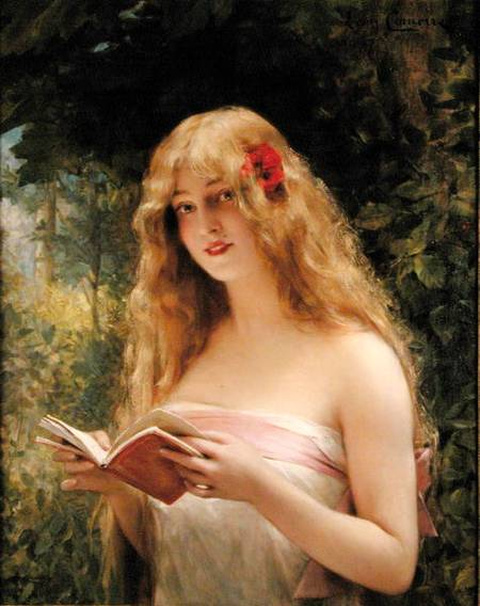 Léon-François Comerre - La bella lectora (1877)